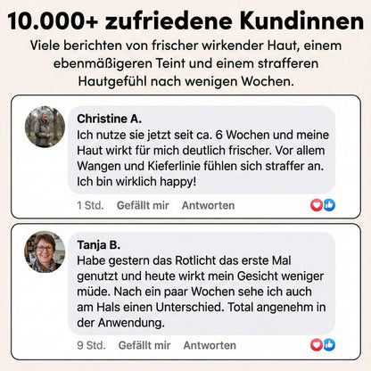 Rotlichttherapie Maske